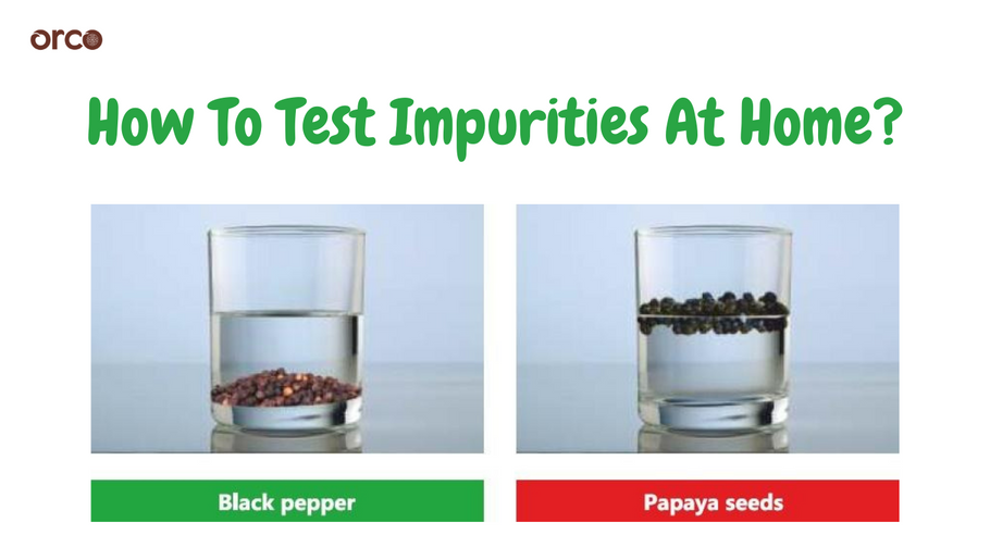 Now test common impurities in food items at Home