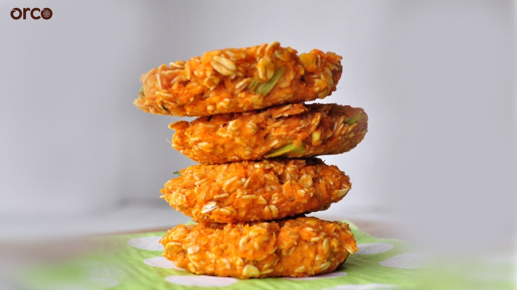 Sweet Potato And Oats Patty With Organic Condiments