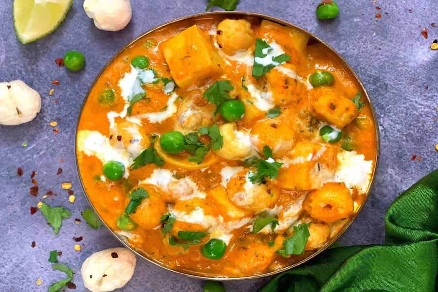 Paneer Matar Makhana Curry with Orco Organic Spices