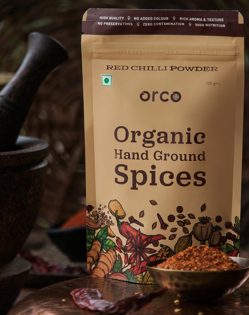 Organic Red Chilli Powder - orcospices
