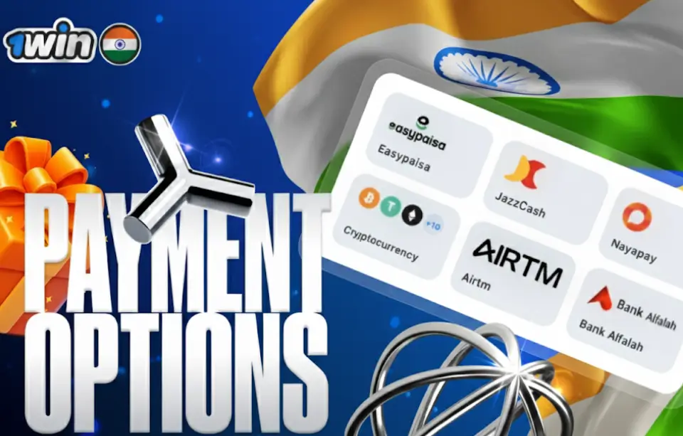 Payment methods and options supported by 1win